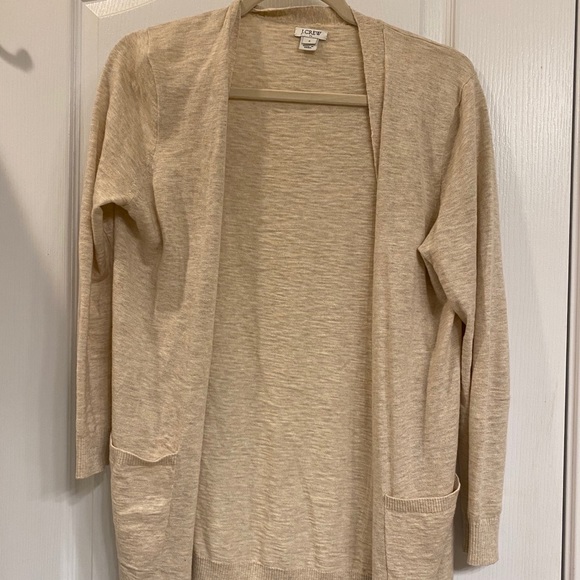 J Crew Cream Cardigan - Picture 1 of 3